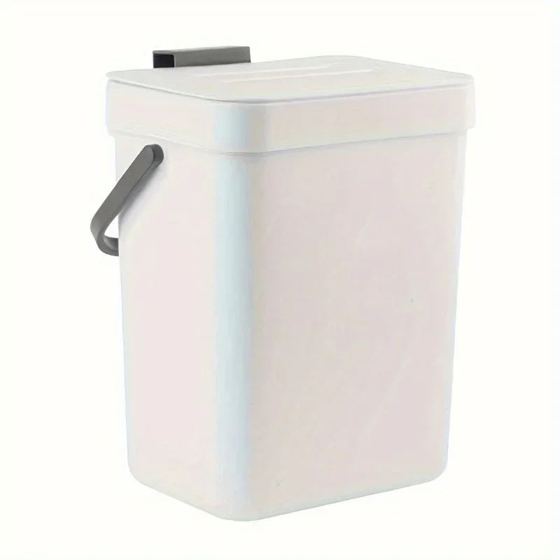Lixeira compacta e silenciosa - 3/5L, lixeira selada ecológica para cozinha e escritório, sem necessidade de eletricidade
