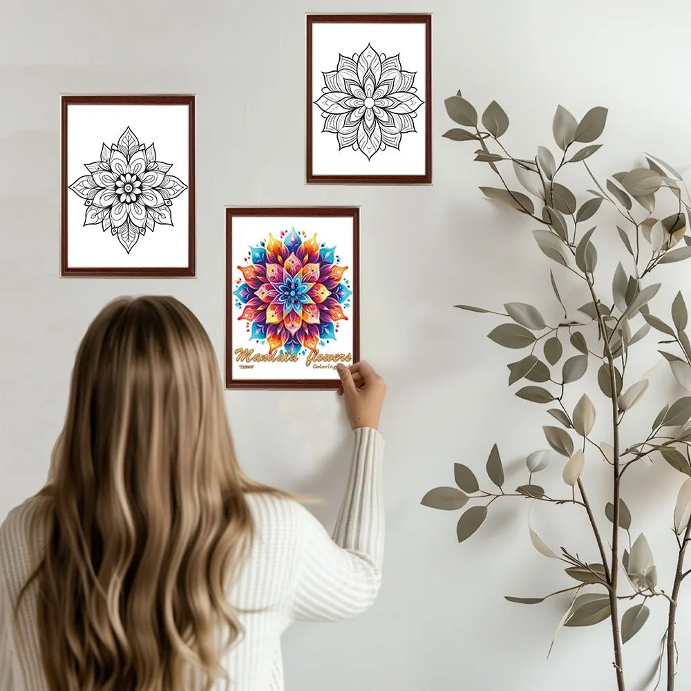 Livro de colorir em espiral - 30 folhas, livro de colorir para adultos, 11,2 x 8,3 polegadas, papel grosso de 100 g, livro de desenho, presente de boas-vindas para o feriado