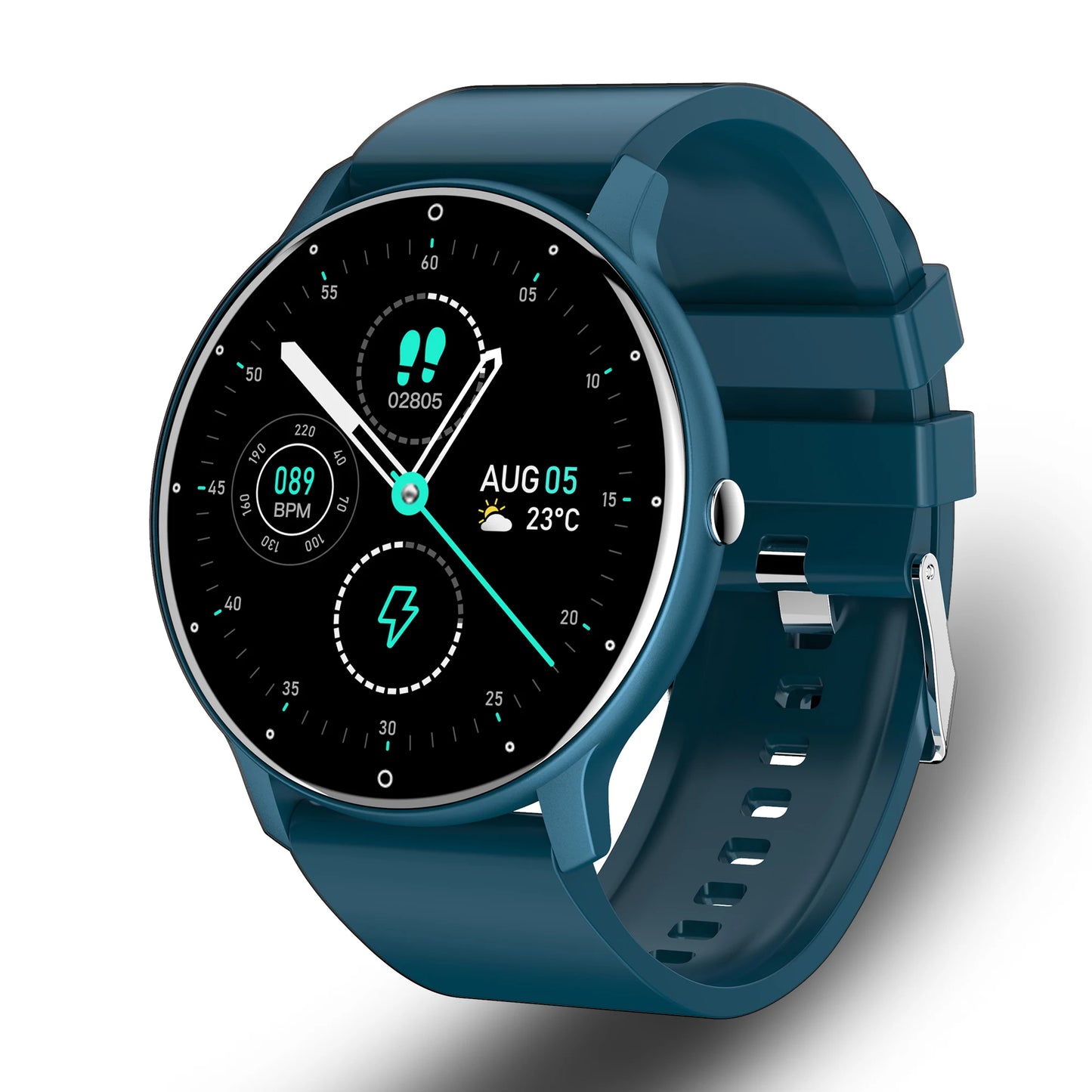 Novo relógio inteligente 2023, esportivo, fitness, à prova d'água, com Bluetooth, monitor de frequência cardíaca e sono para Android e iOS