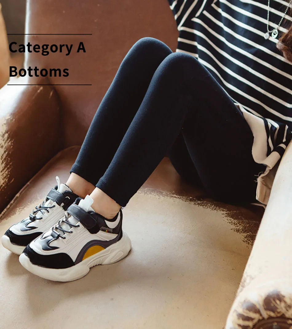Kids Girl Leggings Soft Elastic Cotton Kids Leggings Solid Colour Girls Skinny Pants Comfortable wearable Kids Trousers Clothing