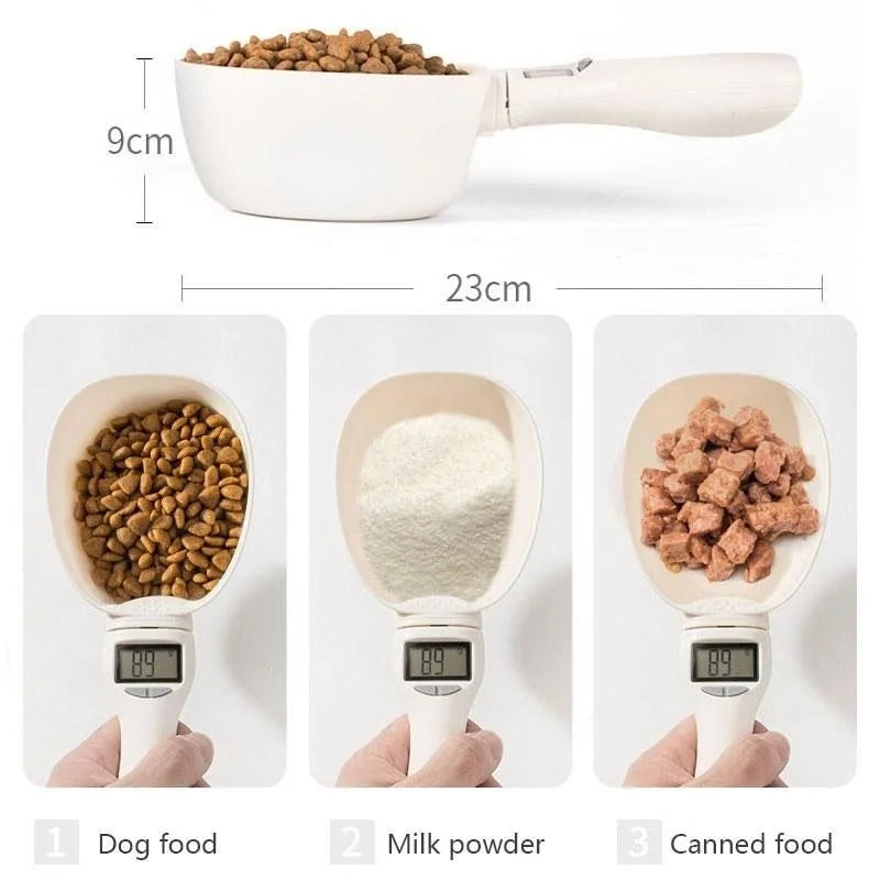 Pet Food Measuring Spoon Scale, Kitchen Digital Food Measuring Spoon, Suitable for Cat and Dog Food Measuring Spoon