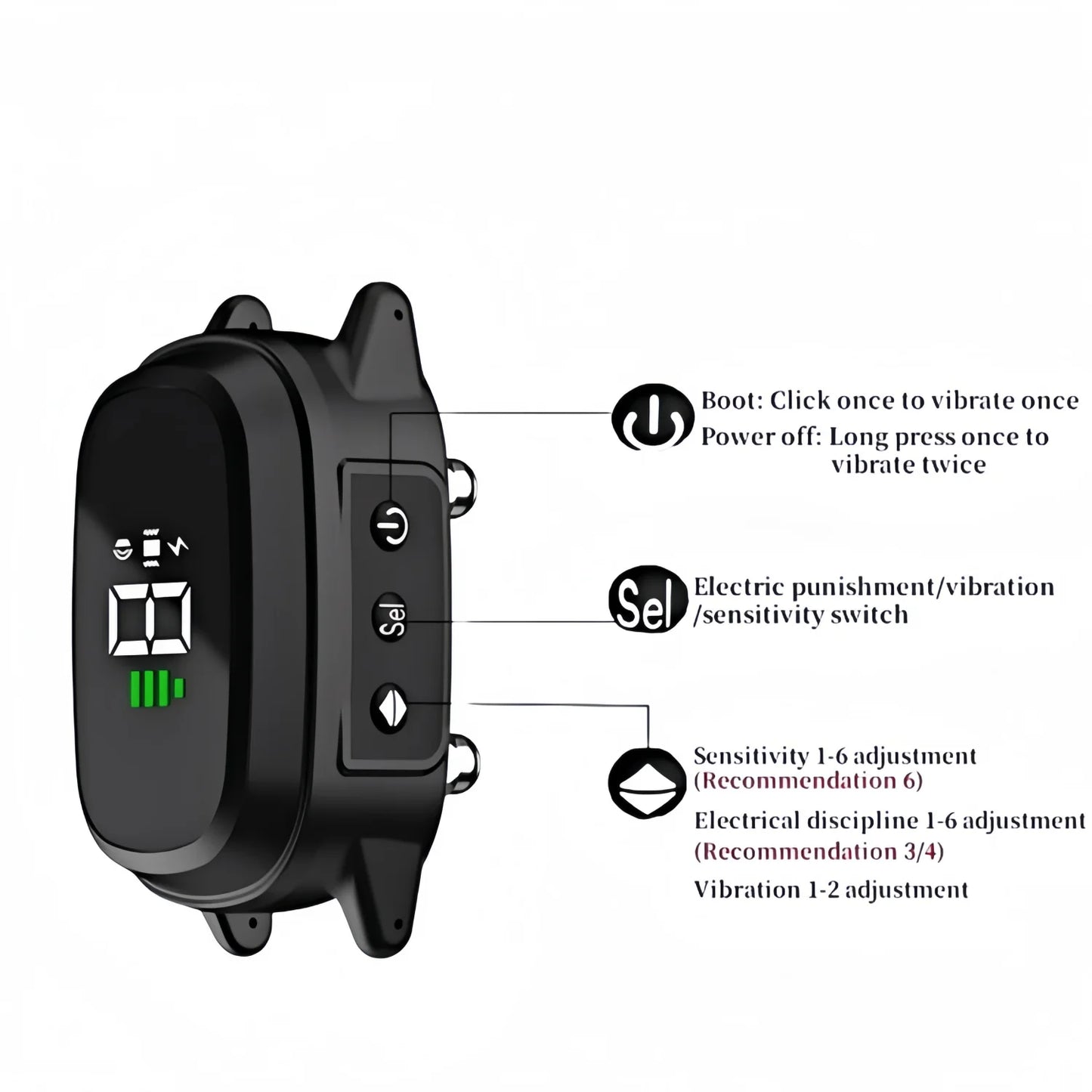 Automatic Anti Barking Dog Collar,IP67 Waterproof, Rechargeable Type-C Bark Stopper,Stop Barkin,Electric Training Collar for Dog