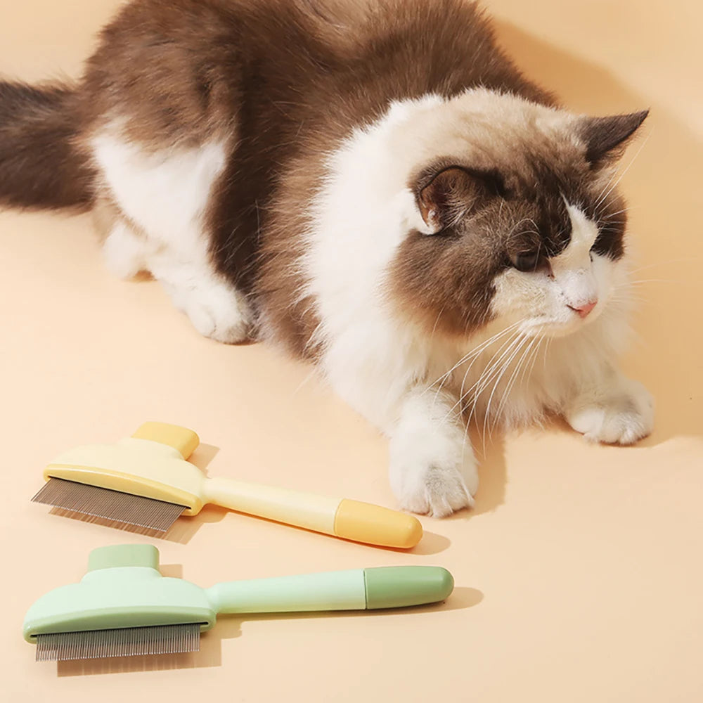 Escova de pelos para cães e gatos, pente para remoção de pelos de animais de estimação, ferramentas para escovar e escovar filhotes de gatos, acessórios para cães, produtos para animais de estimação