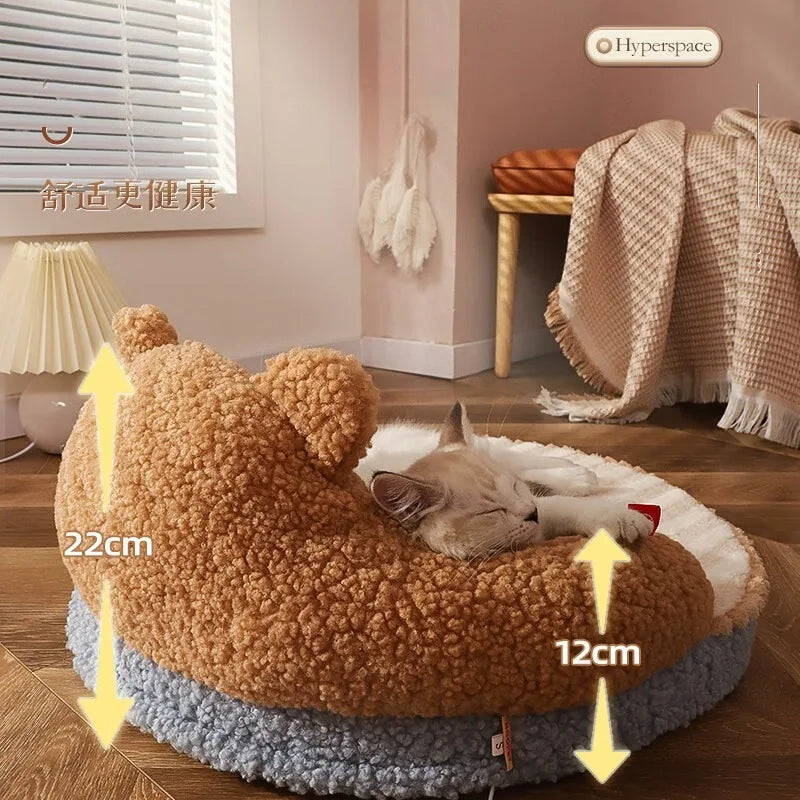 Soft Cat Bed, Winter Cartoon Pet Bed, Cat Sleeping Bed, Pet Rest Products, Small Dog Mat, Warm Pet Mat Лежанка Для Кошек
