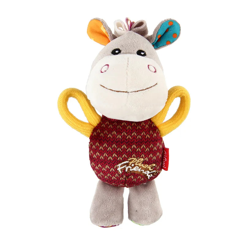Brinquedo de pelúcia para cachorro GiGwi, série Honour, boneco com chamada de voz, alivia o tédio, cachorro de pequeno e médio porte, brinquedo com som para presente