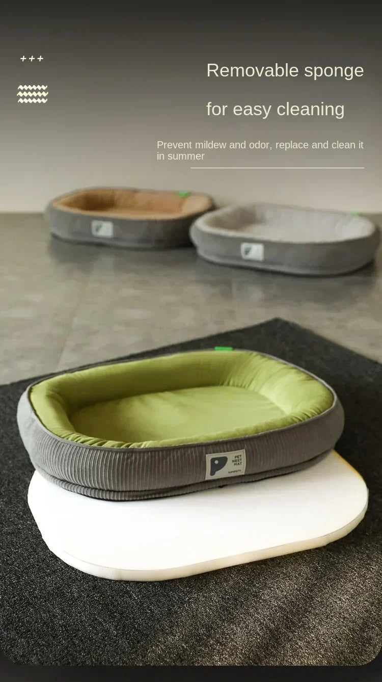 1PC Winter Warm Dog Bed Soft Memory Foam Pet Sleeping Mat for Small Medium Dogs Cats Removable Non-slip Dog Kennel Pet Supplies