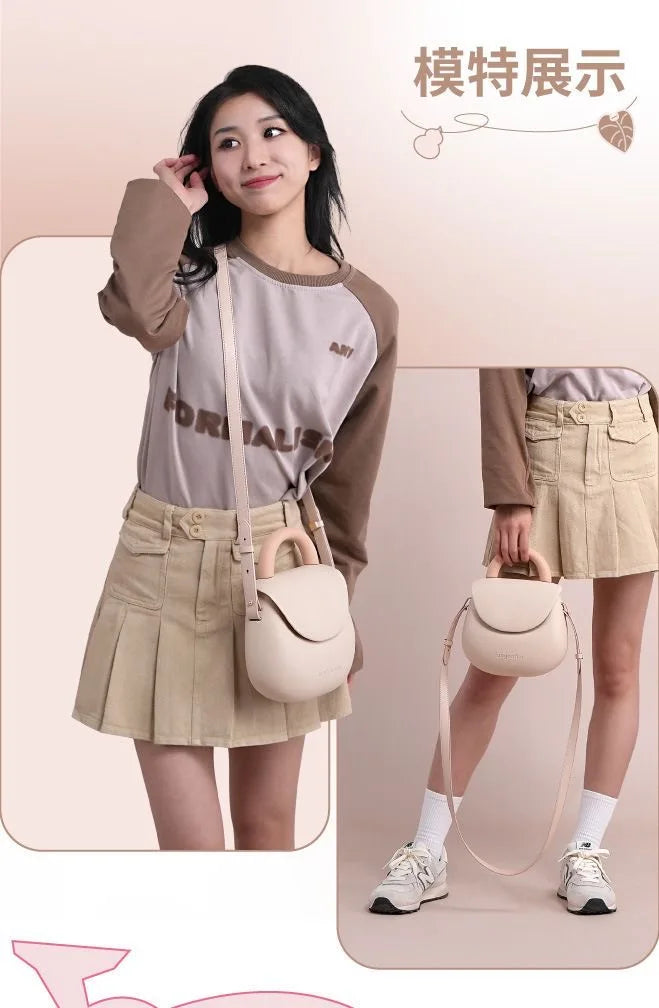 Bolsa de ombro transversal impermeável e espaçosa para mulheres, resistente a arranhões, leve, 4 cores da moda, bolsa esportiva de EVA
