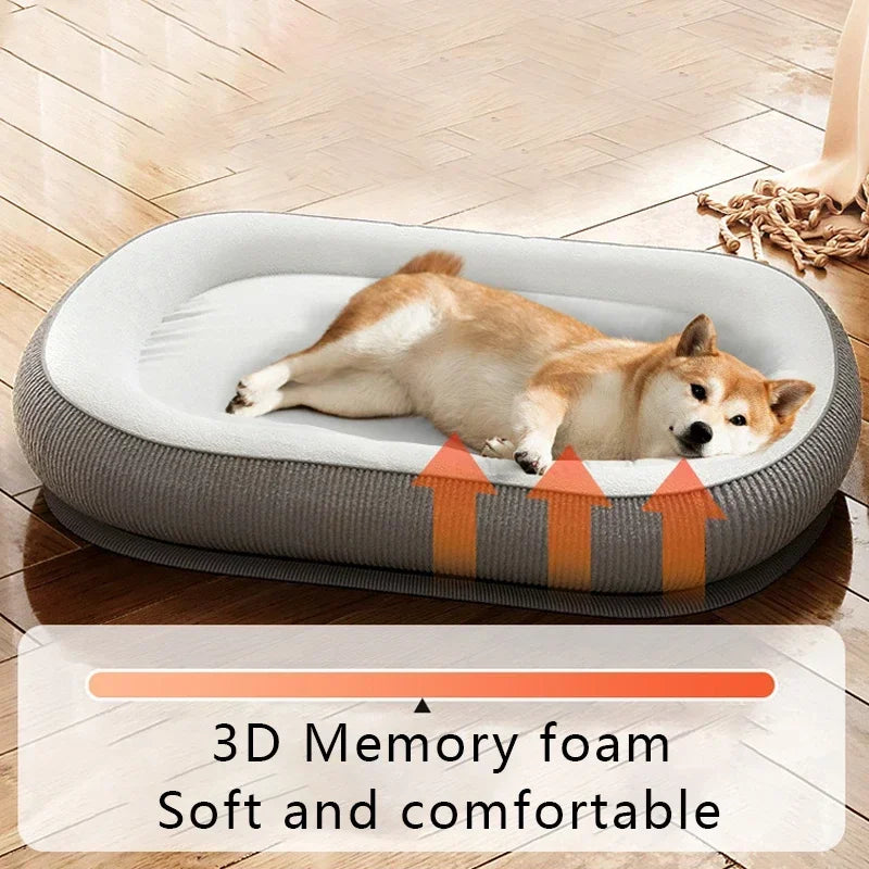 1PC Winter Warm Dog Bed Soft Memory Foam Pet Sleeping Mat for Small Medium Dogs Cats Removable Non-slip Dog Kennel Pet Supplies