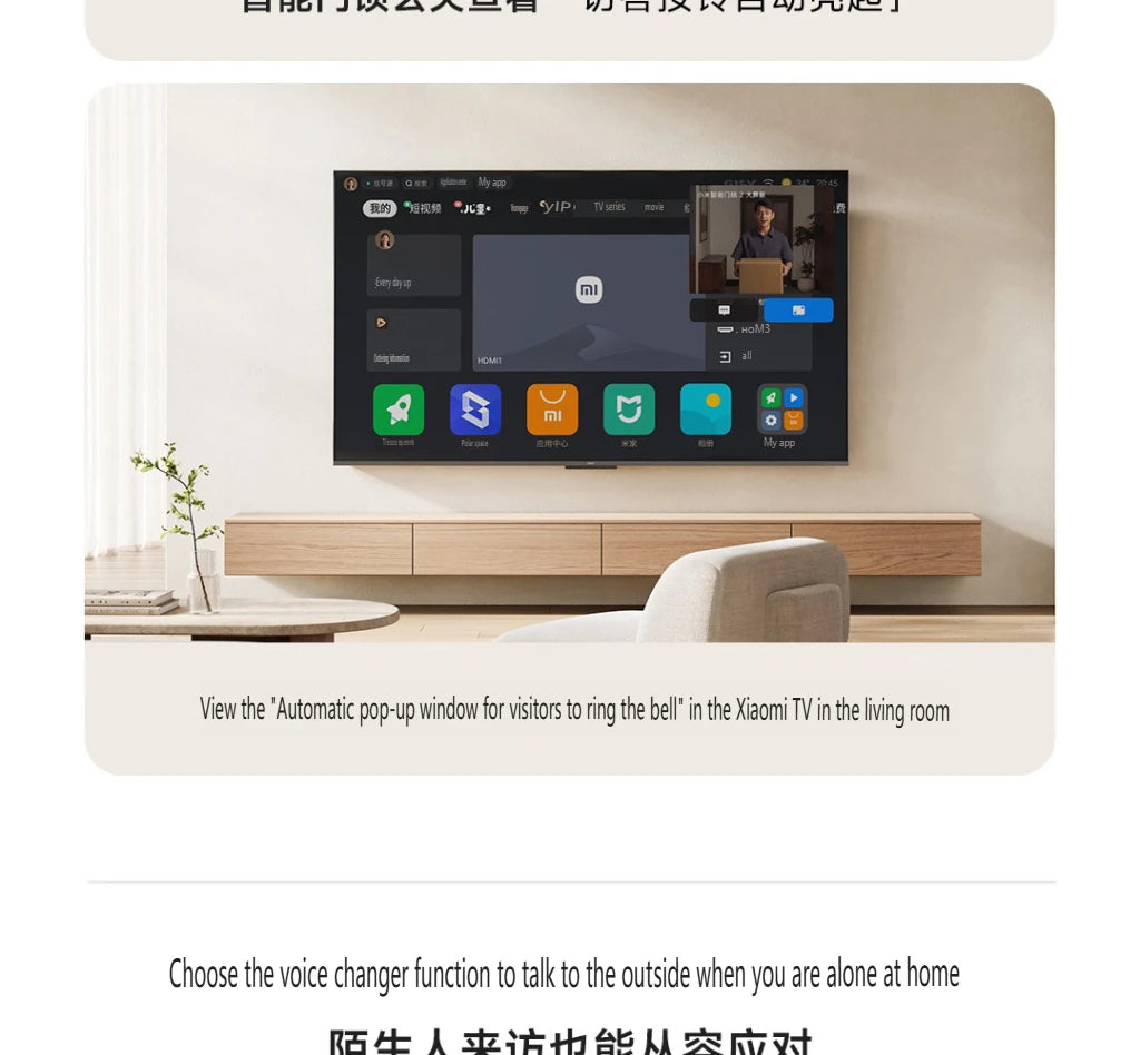Fechadura inteligente Xiaomi 2025 com tela olho de gato, impressão digital, Bluetooth, NFC, para MiHome, fechadura push-pull com câmera