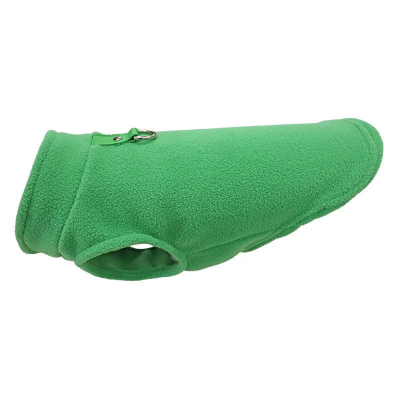 Roupas de inverno quentes de lã para cães, jaqueta macia para animais de estimação, colete com argola em D para filhotes pequenos, casaco para gatos, chihuahua, buldogue francês, fantasia de pug