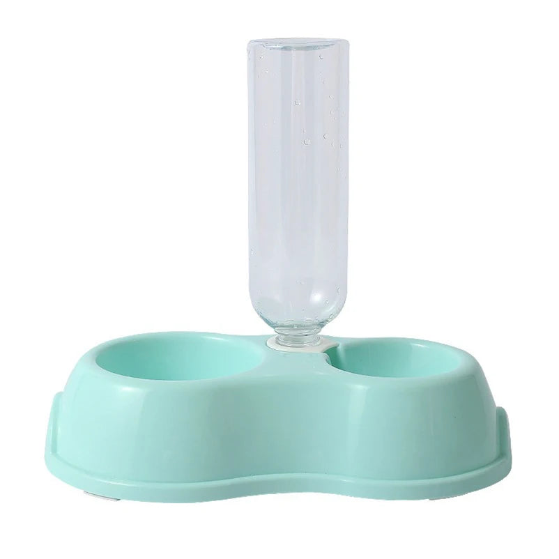 Tigela para gato e animal de estimação, alimentador automático, dispensador de água, tigela de comida para cachorro e gato com suporte elevado, tigelas duplas para gatos e cães de estimação