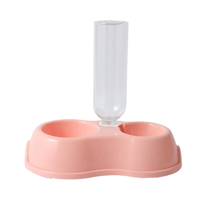 Tigela para gato e animal de estimação, alimentador automático, dispensador de água, tigela de comida para cachorro e gato com suporte elevado, tigelas duplas para gatos e cães de estimação