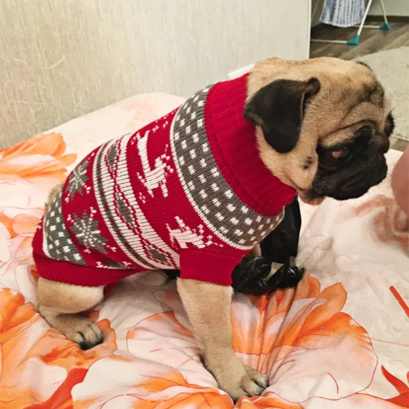 Suéter de Natal para Cachorro e Gato, Pulôver, Roupas de Inverno para Cachorros Pequenos, Chihuahua, Yorkies, Jaqueta para Filhotes, Roupas para Animais de Estimação, ubranka dla psa