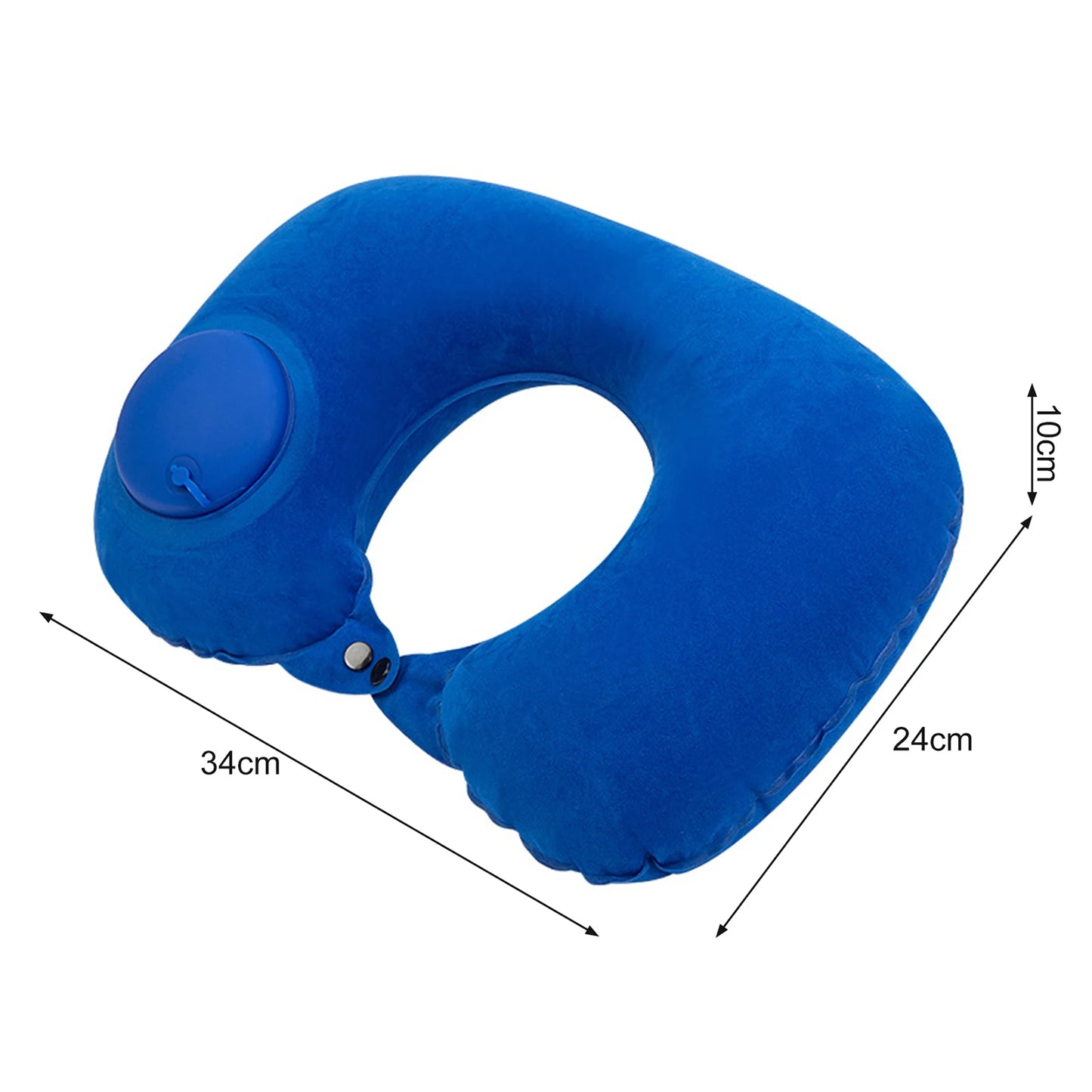 Travesseiro de pescoço em forma de U, travesseiro inflável para alívio da fadiga, travesseiro de viagem, encosto de cabeça para voo, almofada em forma de U para avião