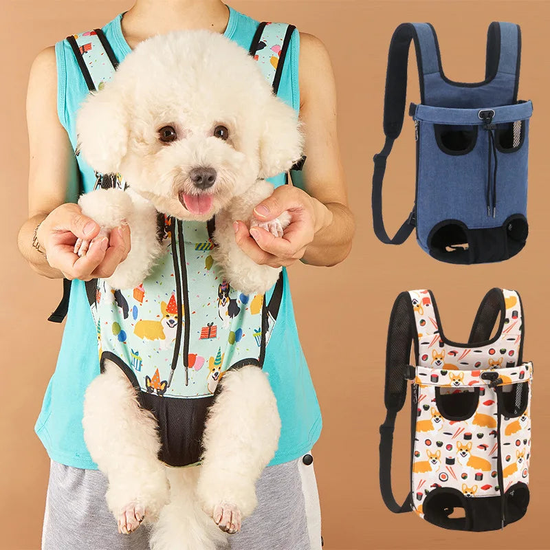 Bolsa de transporte ajustável para gatos, mochila de ombro duplo para animais de estimação, bolsa portátil para viagens ao ar livre, acampamento, caminhada, bolsa para gatos e cachorros