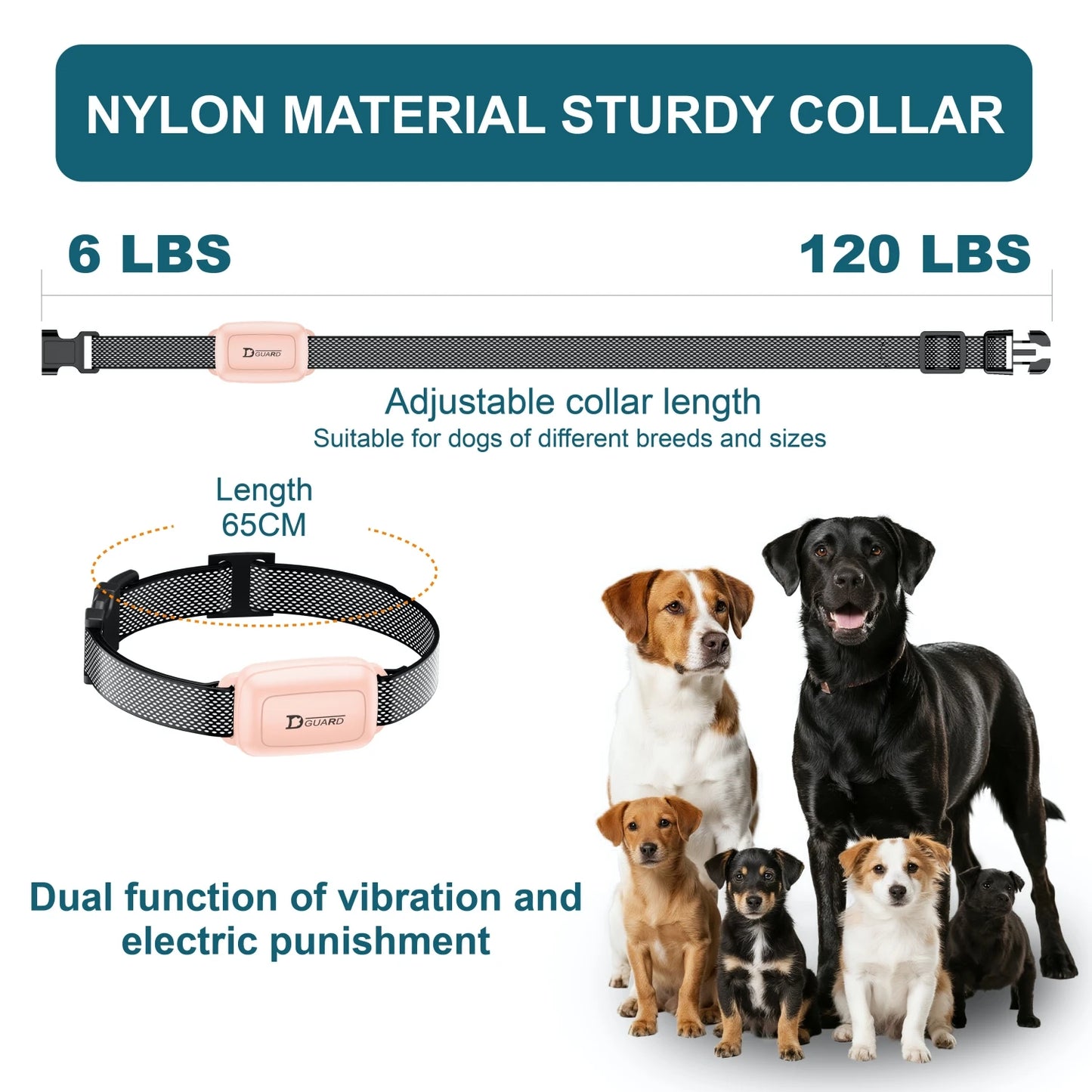 YHLC Smart Automatic Anti Barking Dog Collar HD Digital Display Waterproof Collar For Dog Rechargeable Bark Stopper Stop Barking