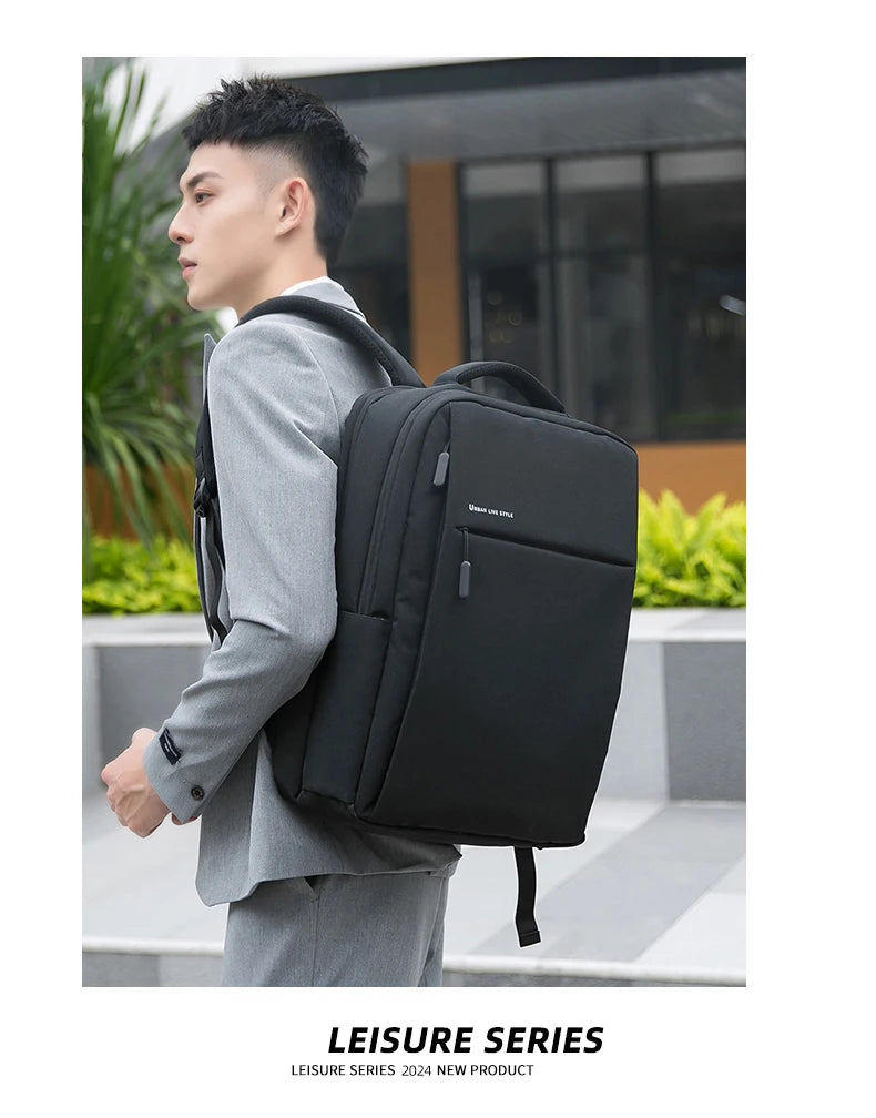 Mochila para laptop 40L durável de 17 polegadas para homens e mulheres com porta de carregador USB e capa para bagagem, bolsa resistente para faculdade para Macbook