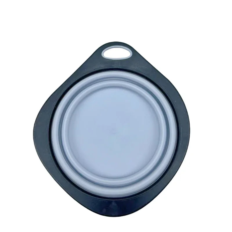 Tigelas para animais de estimação, utensílios para comida de animais de estimação, tigelas dobráveis ​​portáteis para áreas externas, silicone fácil de limpar