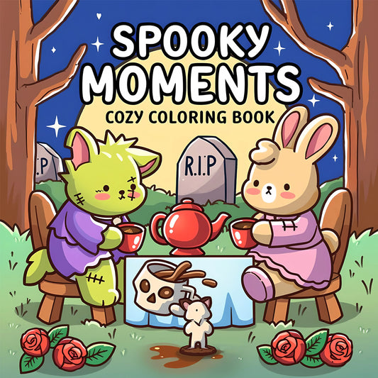 MOMENTOS ASSUSTADORES Livro de colorir com padrões ousados ​​e fáceis para adultos Livro de desenho fofo Presente perfeito para festa e aniversário