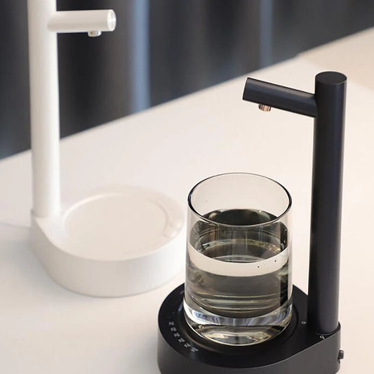 1 bomba de água de mesa inteligente recarregável USB, dispensador de água elétrico tipo balde, bomba de água pequena automática, adequada para uso externo