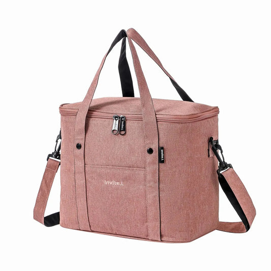 1 bolsa térmica para almoço para homens/mulheres, bolsa térmica grande reutilizável com alça de ombro para trabalho, escritório, piquenique, praia, viagem