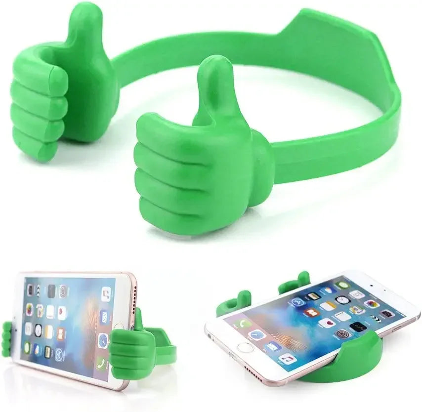 Suporte para celular com polegar para cima -