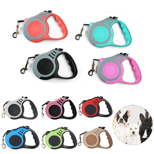 Coleira de nylon forte para cães de 3m e 5m, retrátil automática e durável para cães pequenos, médios e grandes, suprimentos para animais de estimação Yorkshire