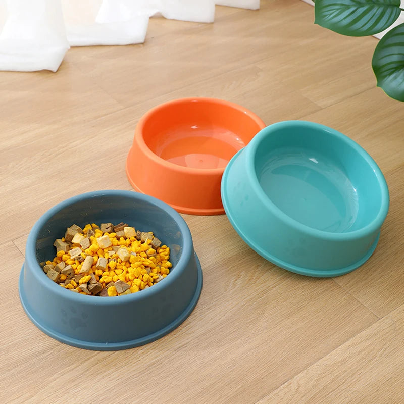 High Quality Pet Feeding Bowls For Cats And Dogs Solid Color Food Water Bowls Easy To Clean Wet & Dry Food Bowls Pet Supplies