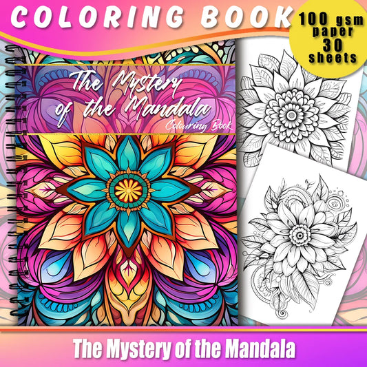 Livro de colorir em espiral - 30 folhas, livro de colorir para adultos, 11,3 x 8,3 polegadas, papel grosso de 100 g, livro de desenho, presente de boas-vindas para o feriado