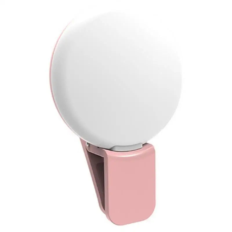 Luz de preenchimento universal para selfies em celulares, lâmpada LED portátil para vídeos ao vivo, acessórios para smartphones e iPhone, luz com clipe de carregamento USB