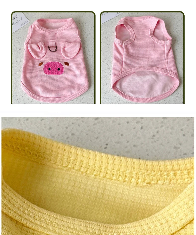 Roupas para cães pequenos, colete fino e fofo para cachorros, roupas para filhotes, roupas respiráveis ​​para chihuahua, colete para gatos, suprimentos para animais de estimação