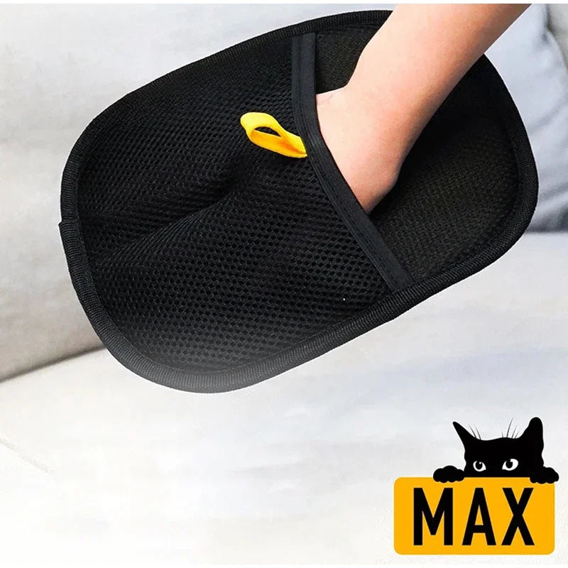 Luvas de remoção de pelos eletrostáticos para animais de estimação, escova de remoção de pelos de gato, luvas adesivas, pente para gatos, luva de limpeza e remoção de pelos