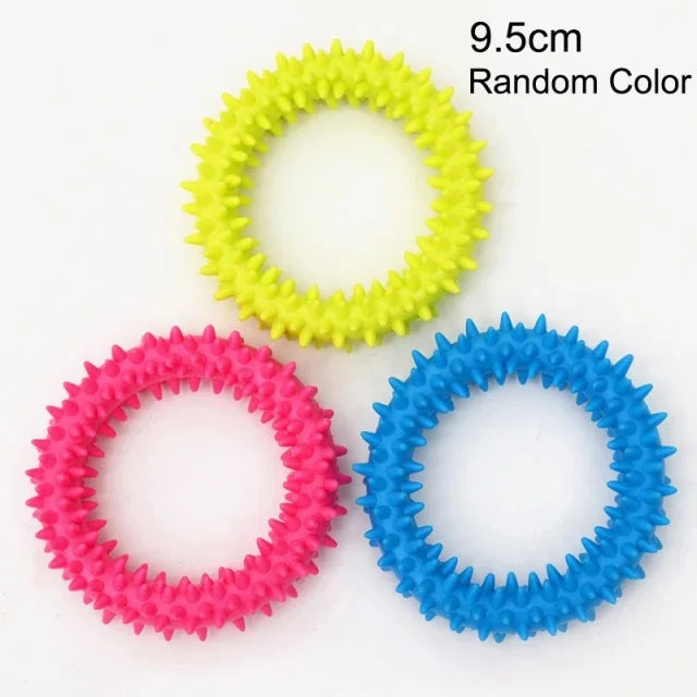 Brinquedos para animais de estimação para cães pequenos Brinquedo de borracha resistente a mordidas para cães Brinquedos para limpeza dos dentes Brinquedos de treinamento para mastigar Suprimentos para animais de estimação Filhotes