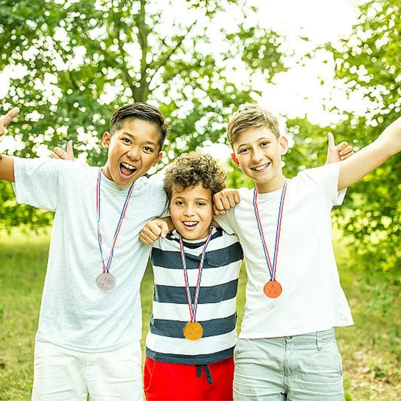 10pcs Kids Prize Games Competition Motion Toy Kids Medals Sports Day Medals Sports Day Games Kids Medals for Kids Dance Gift