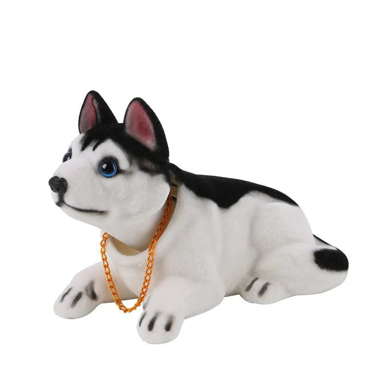Car Ornaments Doll Husky Beagle St Bernard Shepherd Shake Head Dog Duck Decoration Auto Interior Accessories Cute Creative Gifts