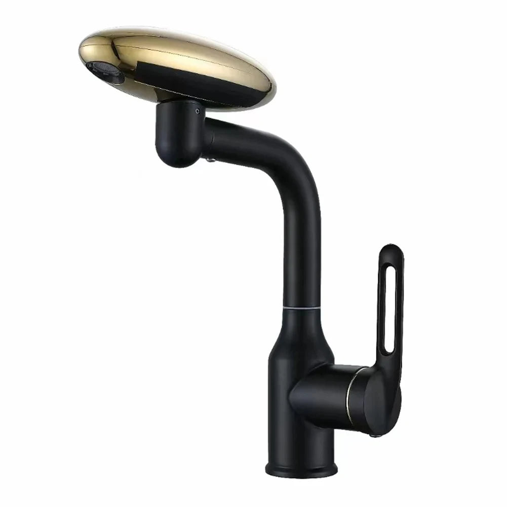 Torneira multifuncional para cascata, 4 modos de saída de água, torneira de água quente, rotação 360°, água quente e fria, névoa