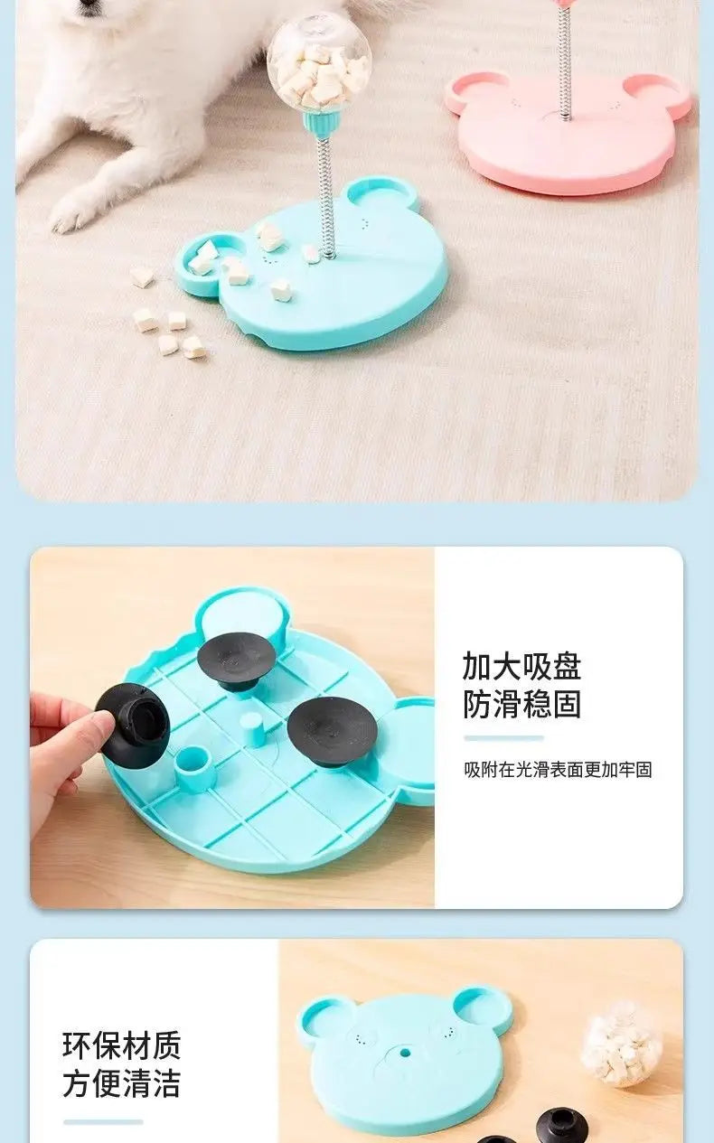 Dog Swing Feeder Ball Self-Entertainment Gadget, Shake & Feed Toy for Teddy, Bichon, Pomeranian & Other Pets