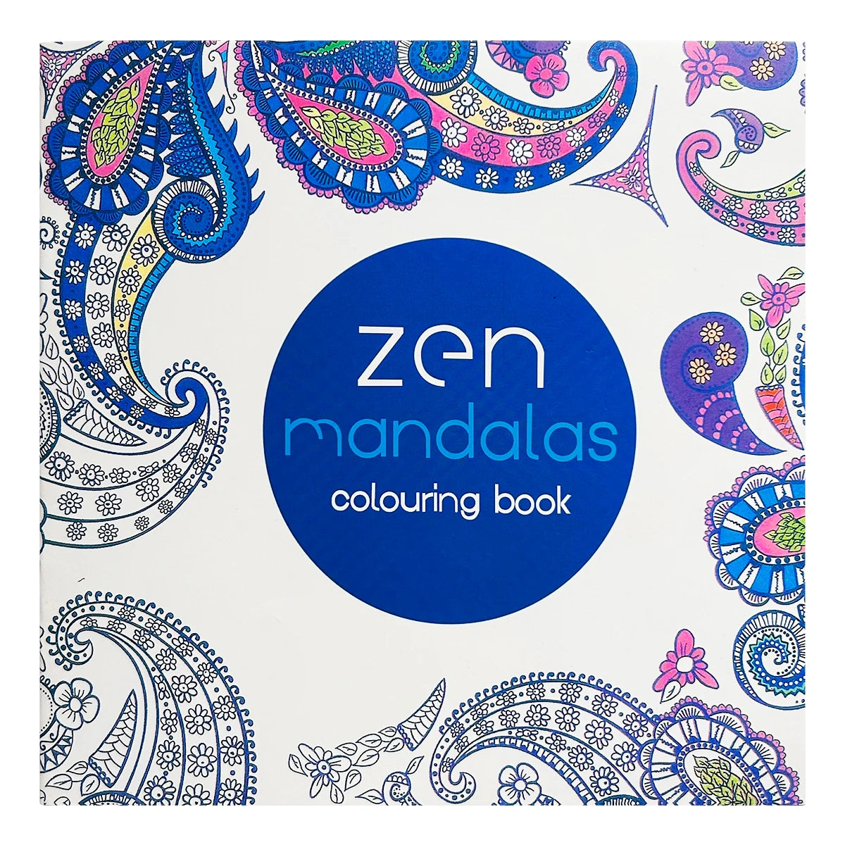 Livro de colorir mandalas zen: desenhos complexos de paisley e mandalas, livro de colorir para relaxamento adulto, atenção plena e criatividade