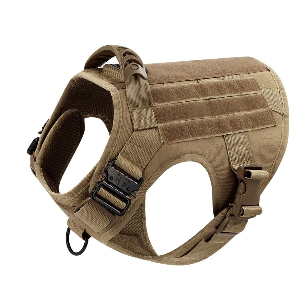 Conjunto de peitoral e guia para cães grandes, colete de treinamento para pastor alemão malinois, colete e coleira para cães de médio e grande porte