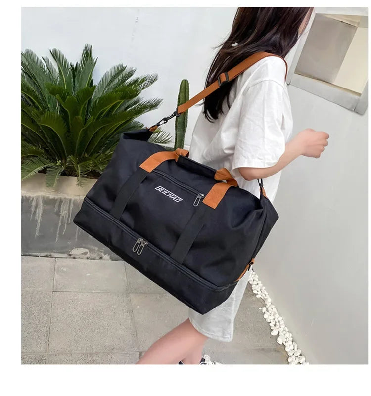 Bolsa de ginástica para viagem, bagagem para curta distância, bolsas de fitness portáteis, bolsa de ombro transversal, bolsa de peito, bolsas de mão, bolsa de mão para viagem, bolsa de fim de semana