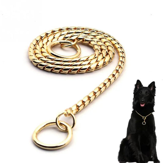 Choke Chain Dog Training Retriever Collars Heavy Duty Pet Collar Accessories Large Necklace
