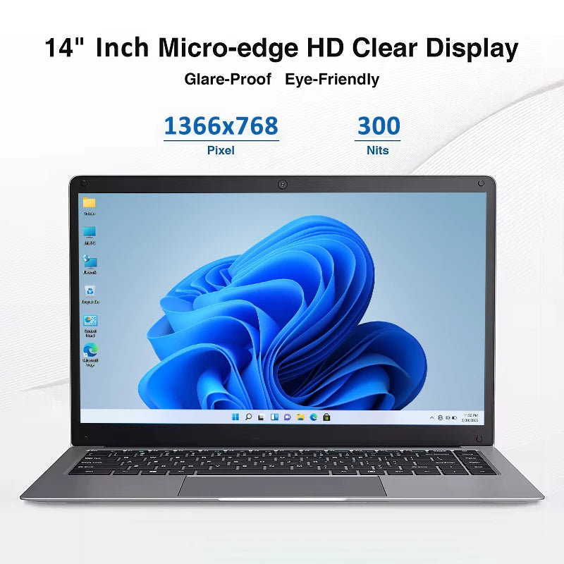 14 Win 11 Laptop Unidade de Estado Sólido Laptop