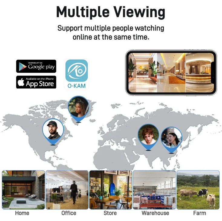 Câmera externa 10K com zoom óptico de 10X WiFi6, tela de 20MP rThree, quatro lentes PTZ, rastreamento automático, lente dupla 6K, à prova d'água, CFTV de segurança
