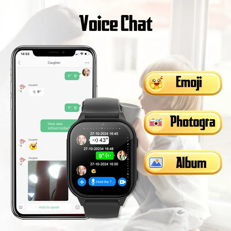 Relógio inteligente infantil Wonlex 4G SOS GPS WiFi Relógio de pulso Whatsapp KT19Pro Android 8.1 com câmera de chamada de vídeo Monitor Smartwatch infantil