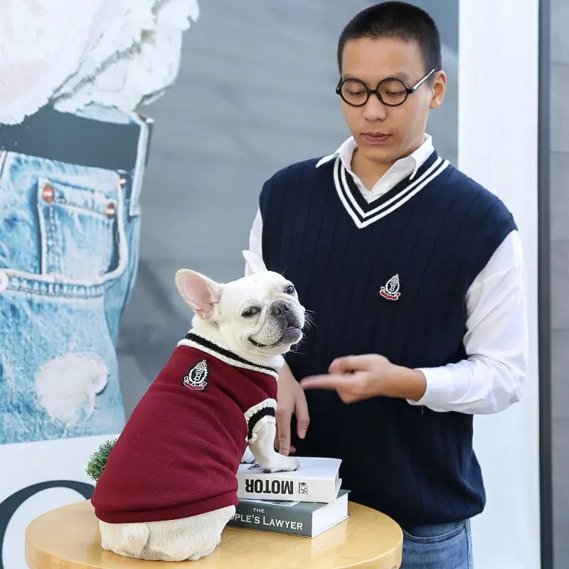 Warm Dog Sweater Winter Clothing Turtleneck Knitted Pet Cat Puppy Clothes Costume for Small Dogs Chihuahua Outfit Sweaters Vest