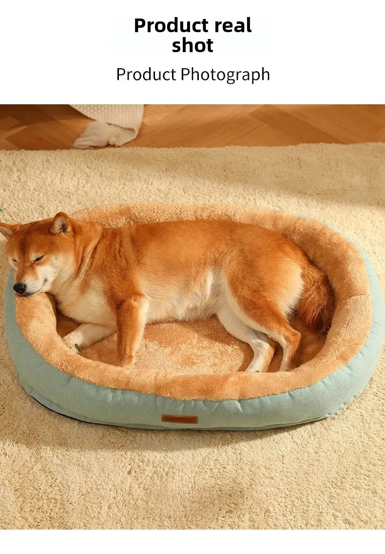 Pet Dog Bed Sofa Cat Warm Soft and Comfortable Sleeping Bed with Non-slip Design Portable Detachable Washable Pet Dog Bed Sofa