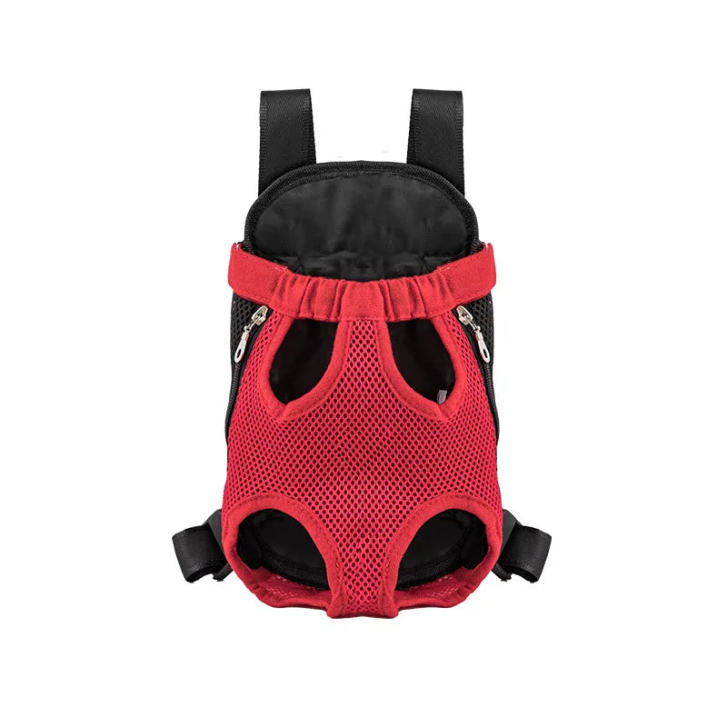 Mochila de transporte para cães de estimação, bolsa frontal de malha respirável e portátil para viagem, para cães pequenos e gatos, uso ao ar livre