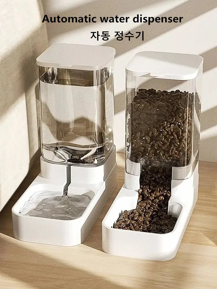 Pet acessories Dog Automatic Feeder Transparent Automatic Gravity Cat Water Bowl High Capacity Food Storage  Container Cat And Dog Accessories