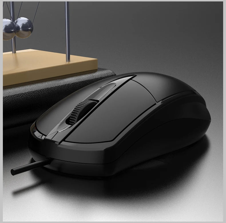 301 Mouse com fio para jogos de escritório, computador desktop, laptop, mouse comercial, mouse óptico USB