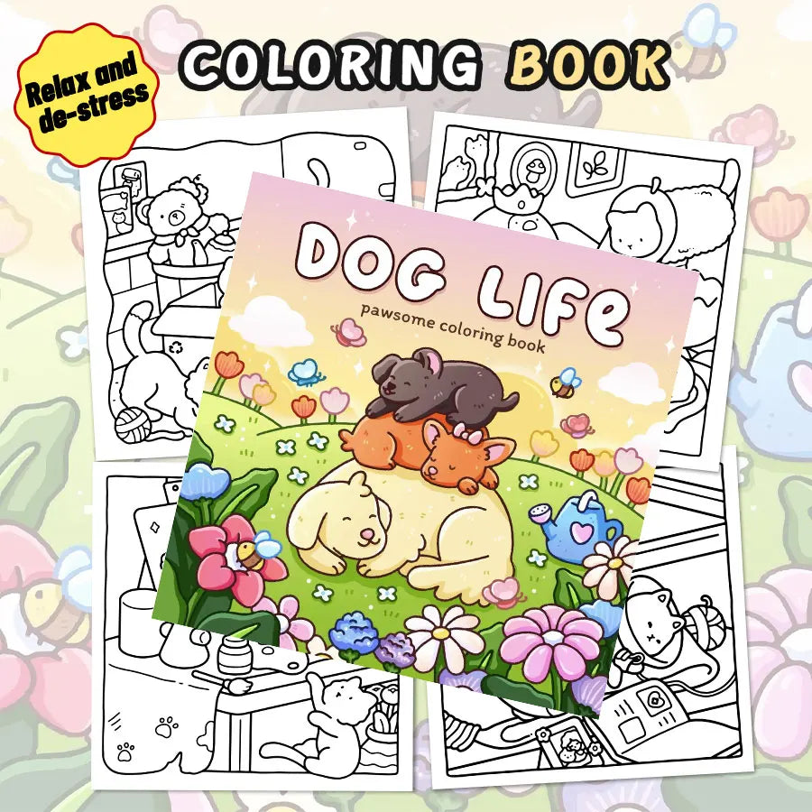 Livro de colorir "Diversão com Animais": ilustrações maravilhosas de cenas de fantasia com animais felizes trazem uma coloração maravilhosa e alegre